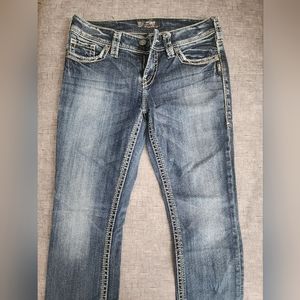 Suki Straight Silver Jeans size 30
